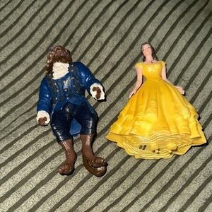 Disney Beauty and the Beast Figures - Blue and Yellow